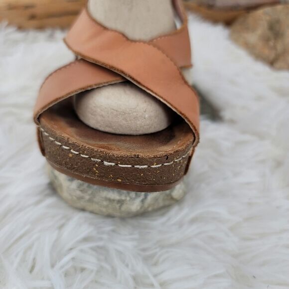 Lemon n lime cork bottom comfort sandals - Picture 3 of 11